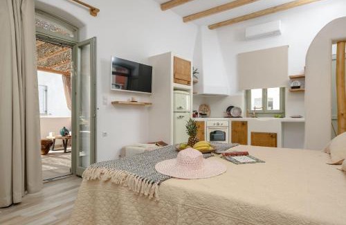 Naxos Apartment | Elegant Aegean White Home: Rated 9/10 with Family Amenities