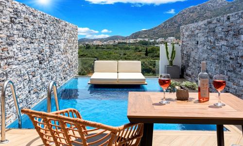 Istron Apartment | Oceanfront Aelia Suites with Breakfast & 9.6/10 Rating