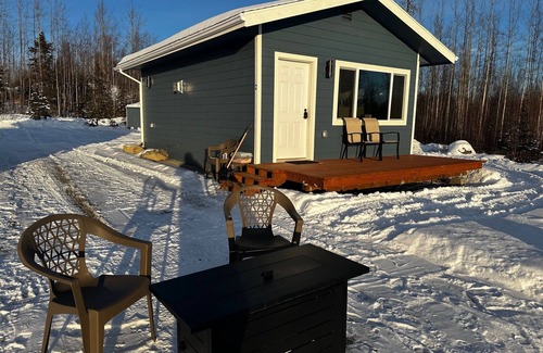 Big Lake Cabin | Aero View Cabin 2 with Mountain & Airport Views