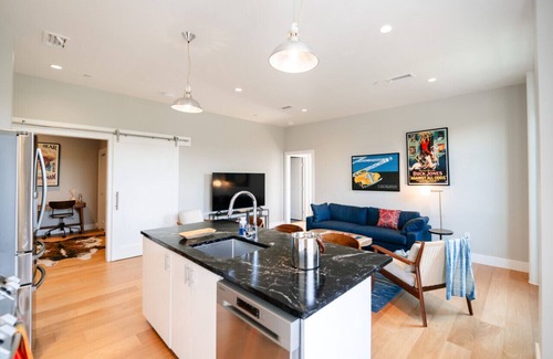 Martindale Apartment | AeroDynamic 2Br/2Ba with Office & Balcony