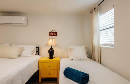 West Congress House | Affordable & New at Heart of SoCO Eateries King Bed Rain Shower Big Fence Yard