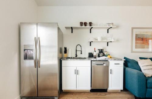 West Congress House | Affordable & New at Heart of SoCO Eateries King Bed Rain Shower Big Fence Yard