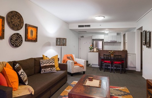 Brisbane Central Business District Apartment | Unforgettable African Escape on Level 38 with Ocean View