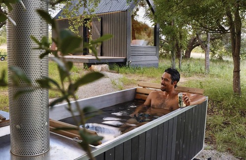 Round Mountain Cabin | Exceptional Agave Cabin at NowHere: Family & Pet Friendly
