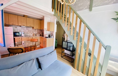 Biscarrosse Plage Apartment | Inviting Pavilion for 4-6 Guests Near the Beach with Ocean View