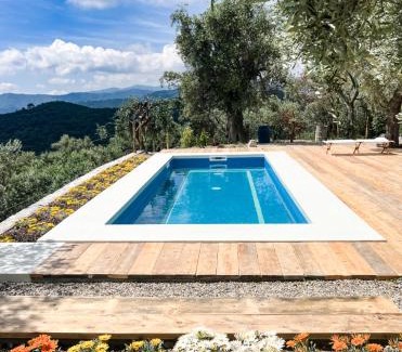 Chiesa di Arnasco House | Relaxing Agriturismo Le Merline with Pool & Ocean Views