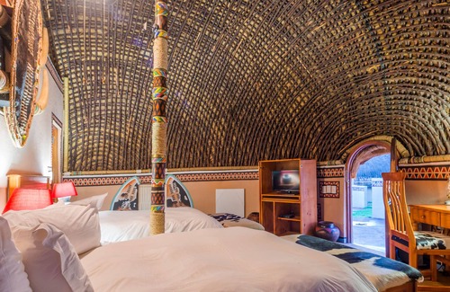 Lanseria Cabin | Experience Culture at aha Lesedi Cultural Village with Spa & Dining