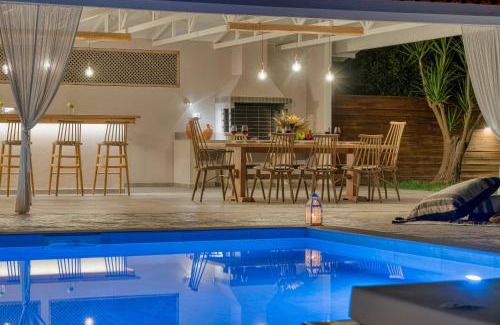 Ayios Kirikos Villa | Oceanfront Aigli Villa: Pet-Friendly with Pool Access