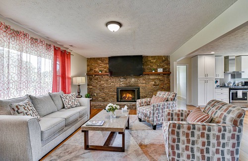 Asheville House | Family-Friendly Aiken Rd Retreat with Game Room & Hot Tub