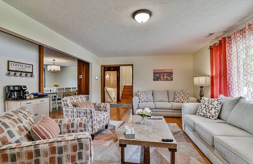 Asheville House | Family-Friendly Aiken Rd Retreat with Game Room & Hot Tub