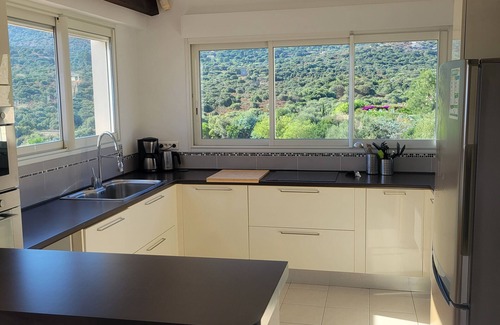 Marine de Saint Ambroggio House | Spacious Sea View Apartment with Pool for 8 Guests