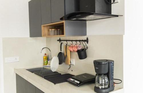 Viman Nagar Apartment | Airport Runway View from terrace,Coffee Maker,Luxe