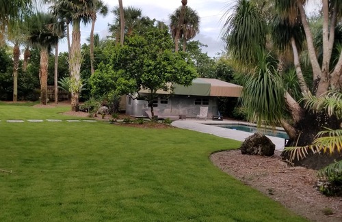 Palmetto Bay Apartment | Private Airstream Pool House with Heated Pool & Beautiful Gardens