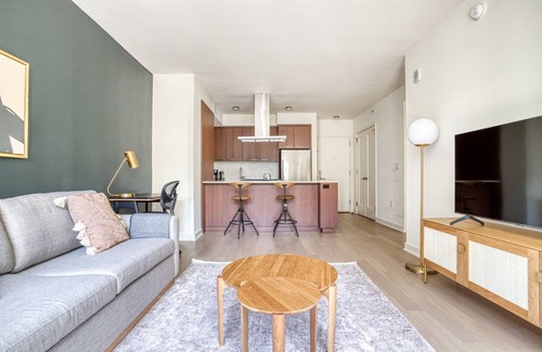 Navy Yard Apartment | Stylish Navy Yard 1BR with Rooftop Pool & Gym