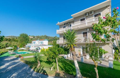 Agios Georgios Pagon Apartment | Inviting Akis Villa Studios & Apartment with Pool and Ocean View