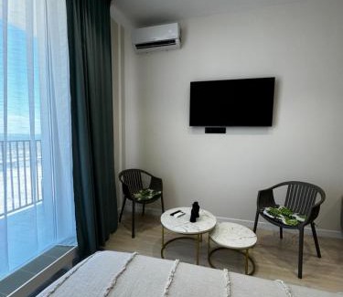 Kazakhstan Apartment | Oceanfront Comfort at Aktau Riviera with Private Beach Access