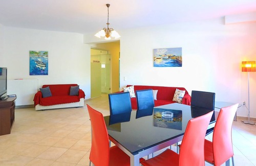 Dassia Villa | Alex Villa Dio: Large pool, near beach, private, sleeps 12