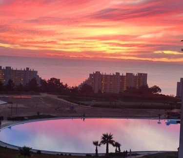 Algarrobo Apartment | Algarrobo Laguna Bahia: Oceanfront Paradise with Pool & Hot Tub