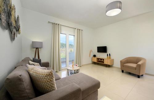 Parelia Apartment | Pet-Friendly Retreat: Aliki's Suite with Scenic Views