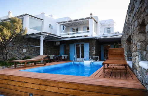 Panormos Villa | Allaya Villa: Private Pool with Panormos Ocean Views