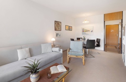 Davos-Platz Apartment | Exceptional Allod Park Haus B 202 with Lake View & Spa
