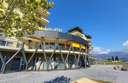 Collombey-Muraz Apartment | Discover Alparthotel: Pet-Friendly Retreat with Spa Access