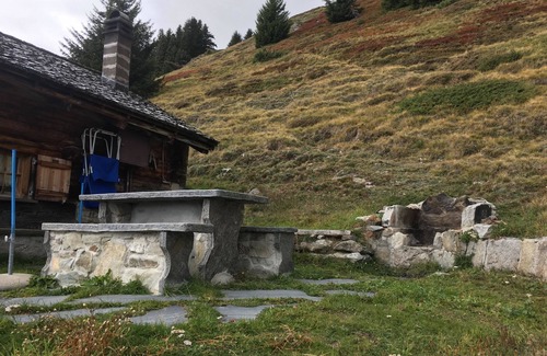 Fiesch Apartment | Unwind at Alphütte Bielerchäller: Spa, Kitchen & Breakfast