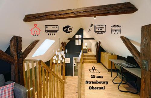 Hangenbieten House | Charming Alsace Gîte "Coeur de Cigogne" near Strasbourg
