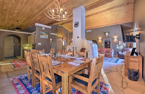 Angel Fire House | Unwind at Altitude Adjustment Cabin with Private Pool