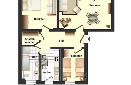 Erfurt Old Town Apartment | Discover Altstadtjuwel: 3 Rooms with Balcony & Pet Friendly