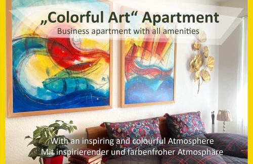 Binningen Apartment | Amabello Apartment Colorful Art; 15-20 min von Basel, Bahnhof, Flughafen