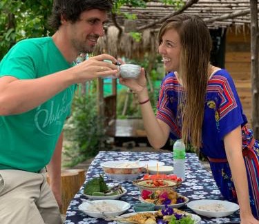 Huai Nam Khao House | Relax at Amarit Onsen Homestay with Inviting Hot Tub