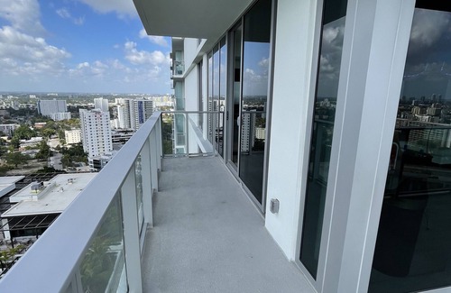 Allapattah Apartment | Stunning 2-Bedroom Miami High Rise with Water Views