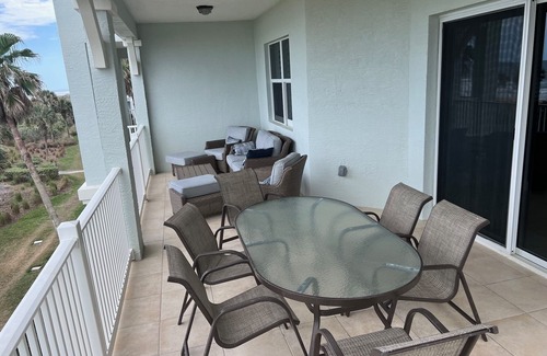 Palm Coast Condo | Beachfront Oasis: 3BR/3BA with Ocean Views & Spa Amenities