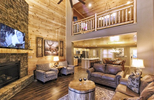 Chalet Village North Cabin | Unforgettable Cabin Retreat at Heaven's Peak with Fireplaces