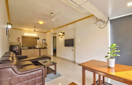 Candolim Apartment | Inviting Pool View 1BHK Apartment in Candolim, Goa