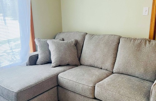 Lake Mills Apartment | Inviting Private Suite Steps from the Lake with Parking