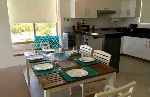 Chicxulub Puerto Apartment | Oceanfront Haven with Breathtaking Sunset Views