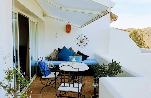 Ojen Apartment | Oceanfront Retreat in Elviria: Guest Rated 9.8, WIFI & Spa