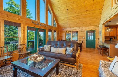 Wolf Laurel House | Relaxing Retreat with Views, Hot Tub, and Pool Table