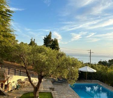 Paradhisos Villa | Seaview Villas with Pool at Ambelos Village - Pet Friendly