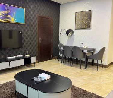 Manama Apartment | Explore Comfort at Amfas Suites: Pool & Breakfast Included