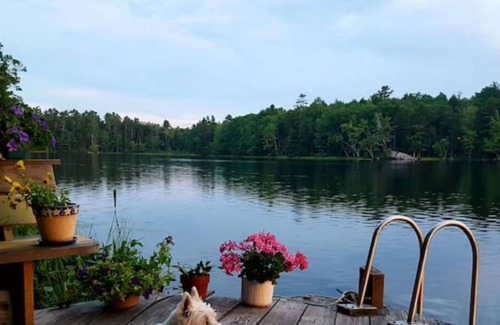 Boothbay Cabin | Amid nature-charming, romantic,fun!4boats,2 docks,fireplace, SWest view+ sunsets