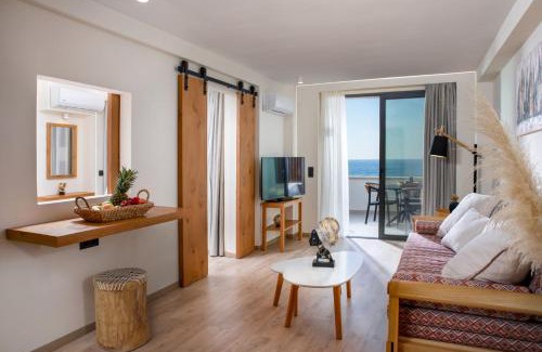Rethymno Hotel | Escape to Ammos Suites: Oceanfront Bliss with Pool Access