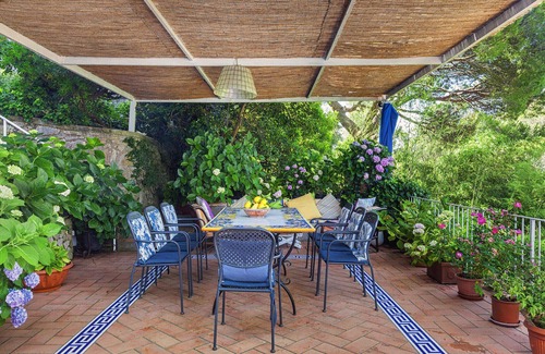 Capri Villa | Relaxing Villa Polifemo: Pool, Sea View & Garden Oasis