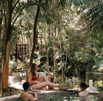 Leona Vicario Cabin | Discover ANAND Ecoaldea: Oceanfront Poolside Paradise