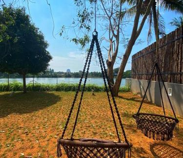 Kumbalam House | Relax at Anaya's Lake House with Ocean Views & Pool Access