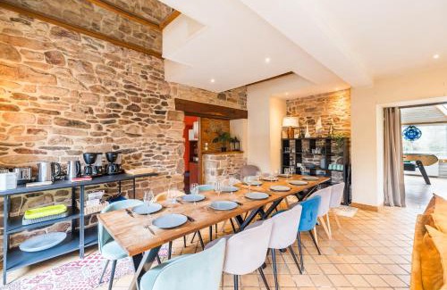 Saint-Pever Villa | Riverside Retreat: Renovated Ancien Moulin for 20 Guests