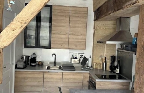 Langrune-sur-Mer House | Renovated Ancien Pressoir with Ocean View and Private Parking