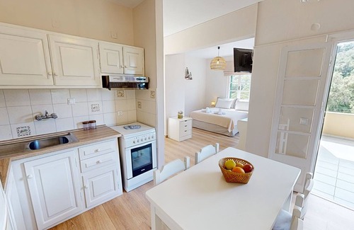 Lakka Apartment | Idyllic Andrikos Studio C with Pool Near Village Amenities